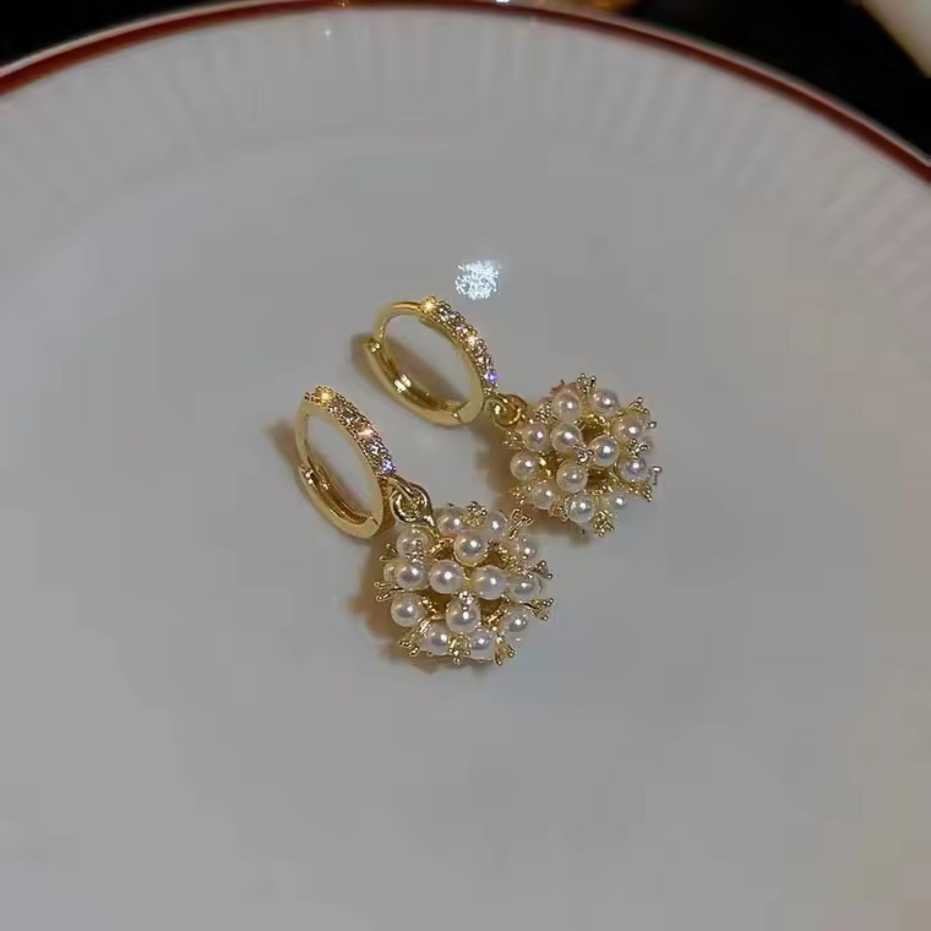 Ball of Pearl Earrings