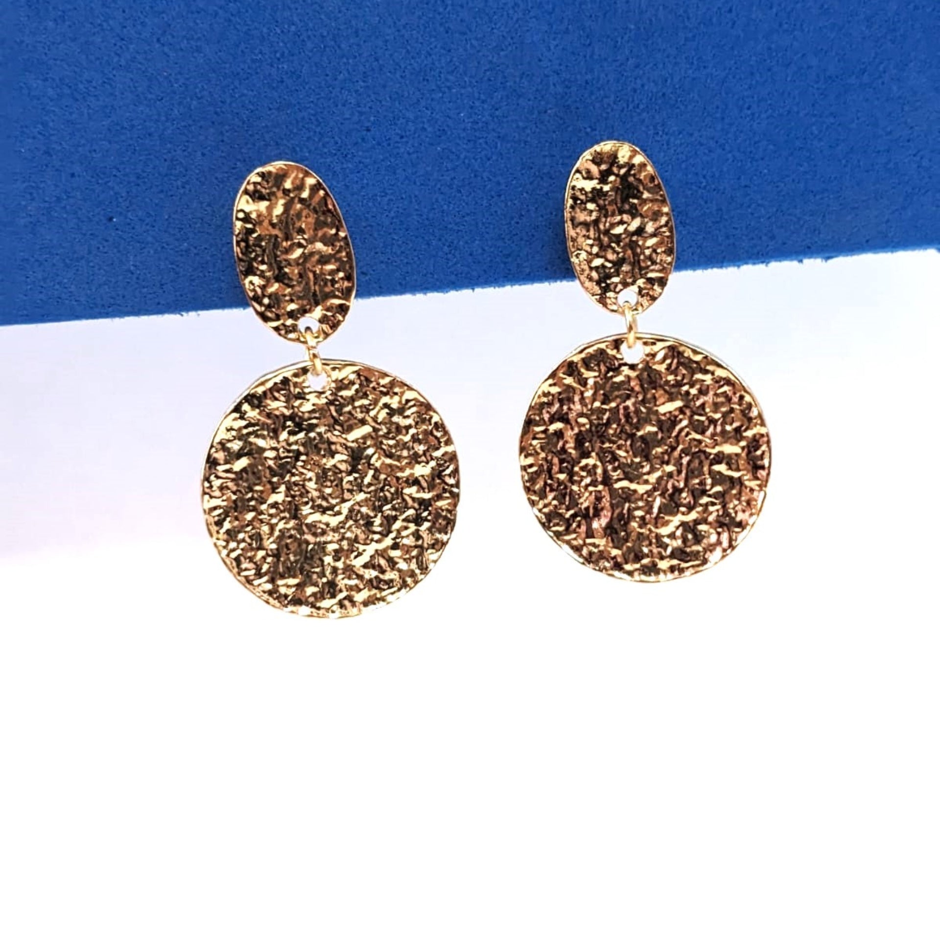 Golden Plated Circular Design Earrings