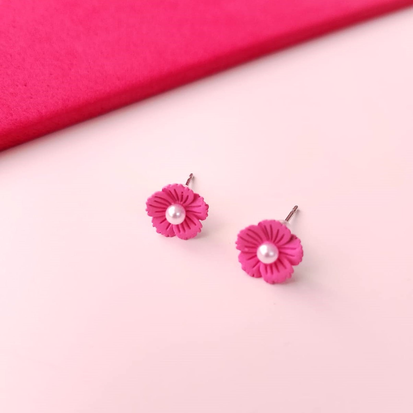 Rainbow Bloom Flower Studs Set