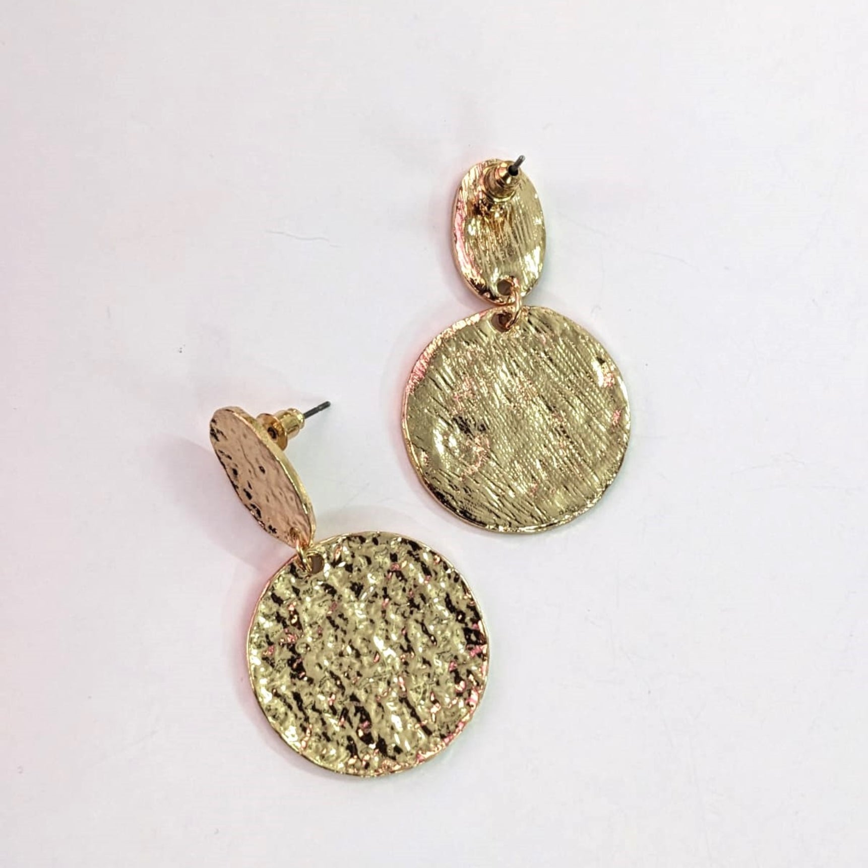 Golden Plated Circular Design Earrings