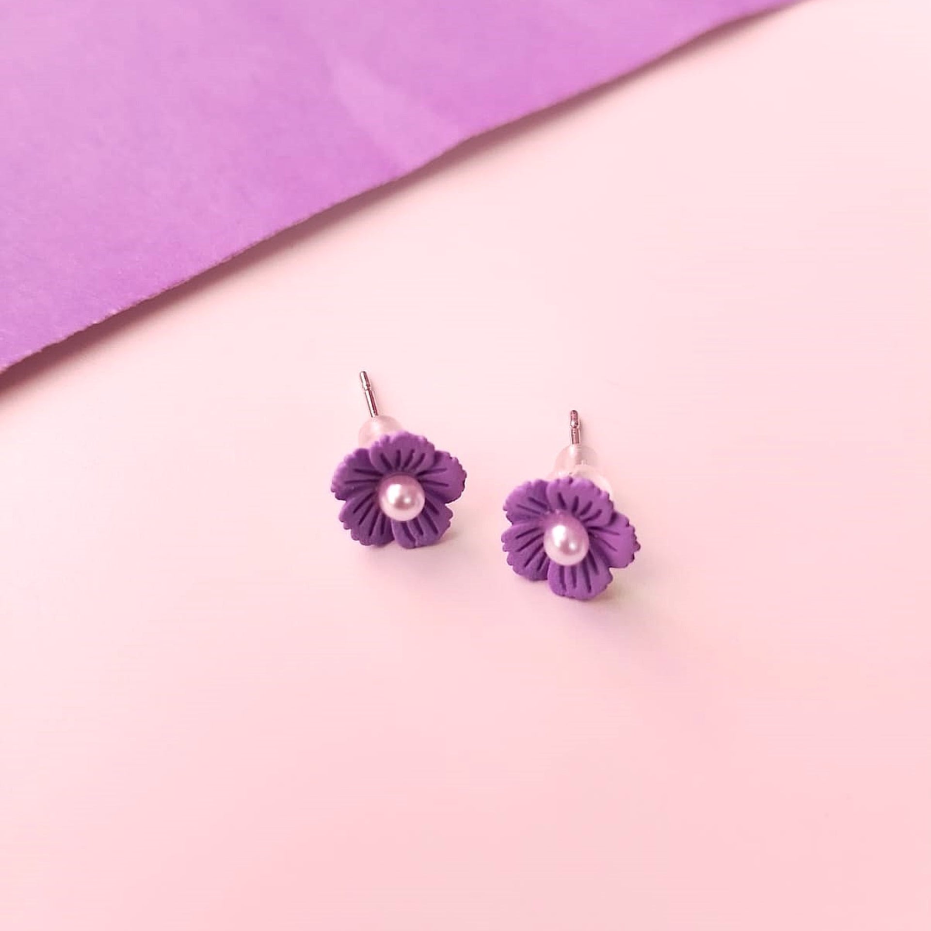 Rainbow Bloom Flower Studs Set