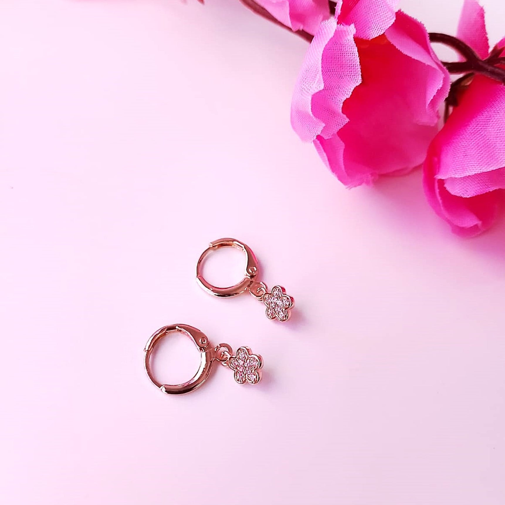 Golden Star & Blossom Hoops Combo Set – 6 Pairs of Everyday Elegance