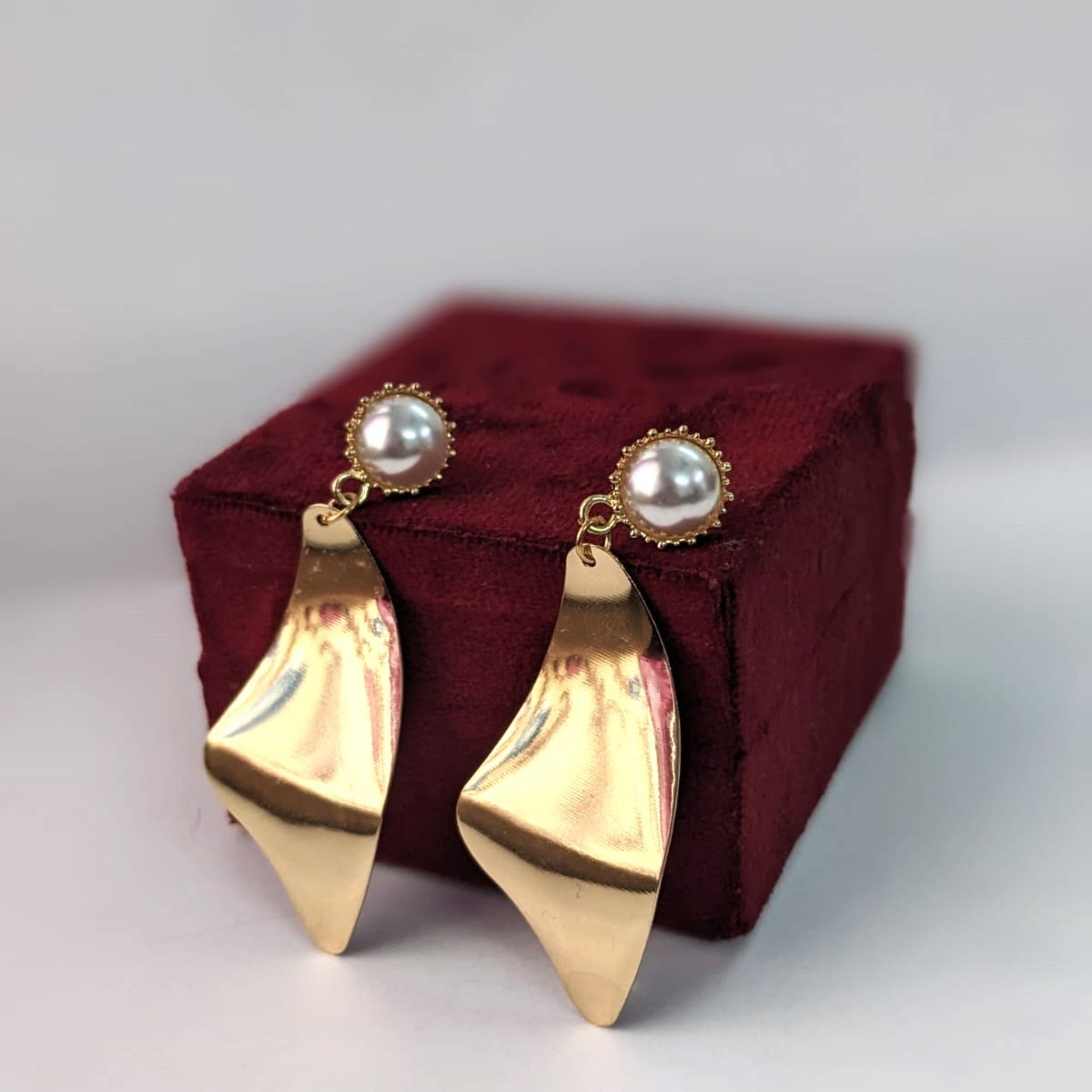 Golden Dangler Earrings