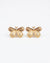 Golden Butterfly Enamel Stud Earrings