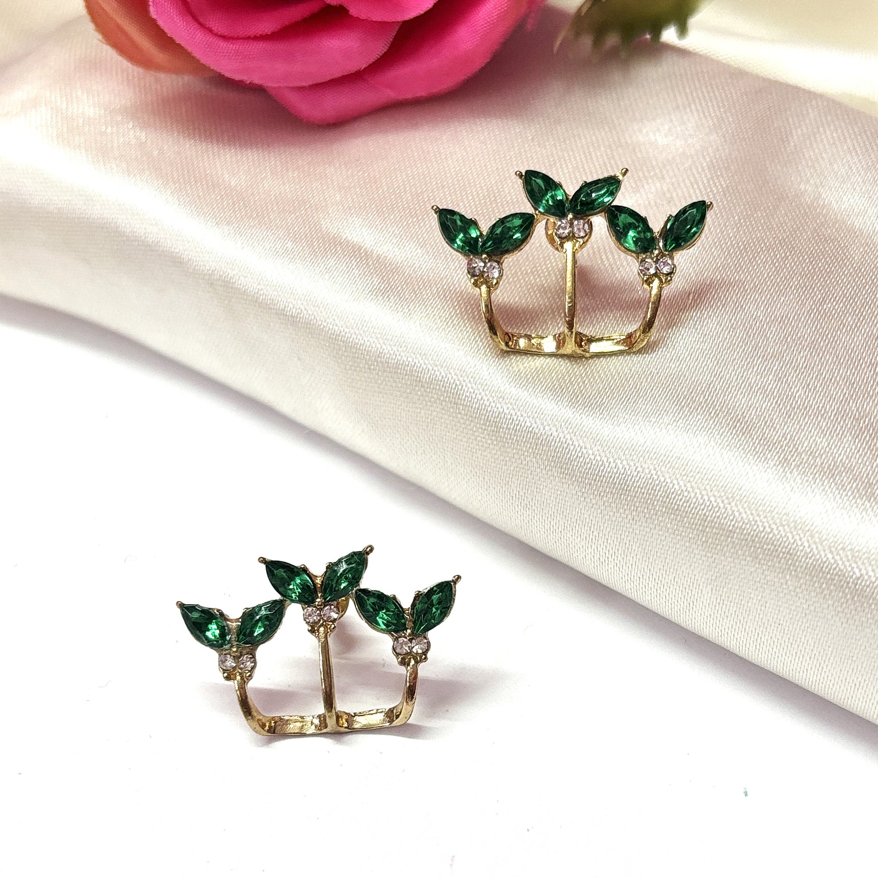 Enchanting Green Mermaid Tails Stud Earrings
