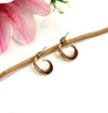 Gold Plated Classic Thick Gold Stud Earrings