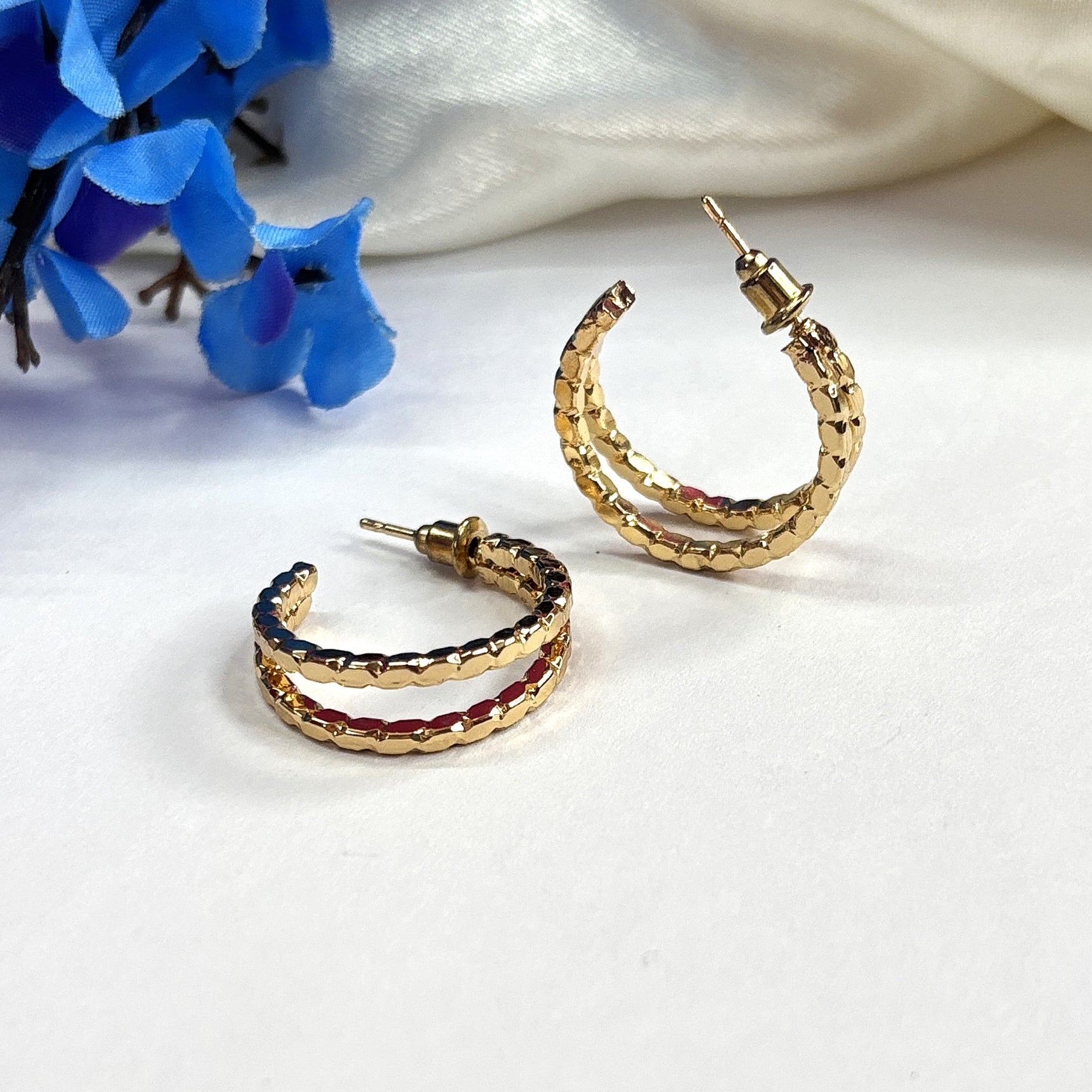 Golden Globe Minimalist Hoop Earrings