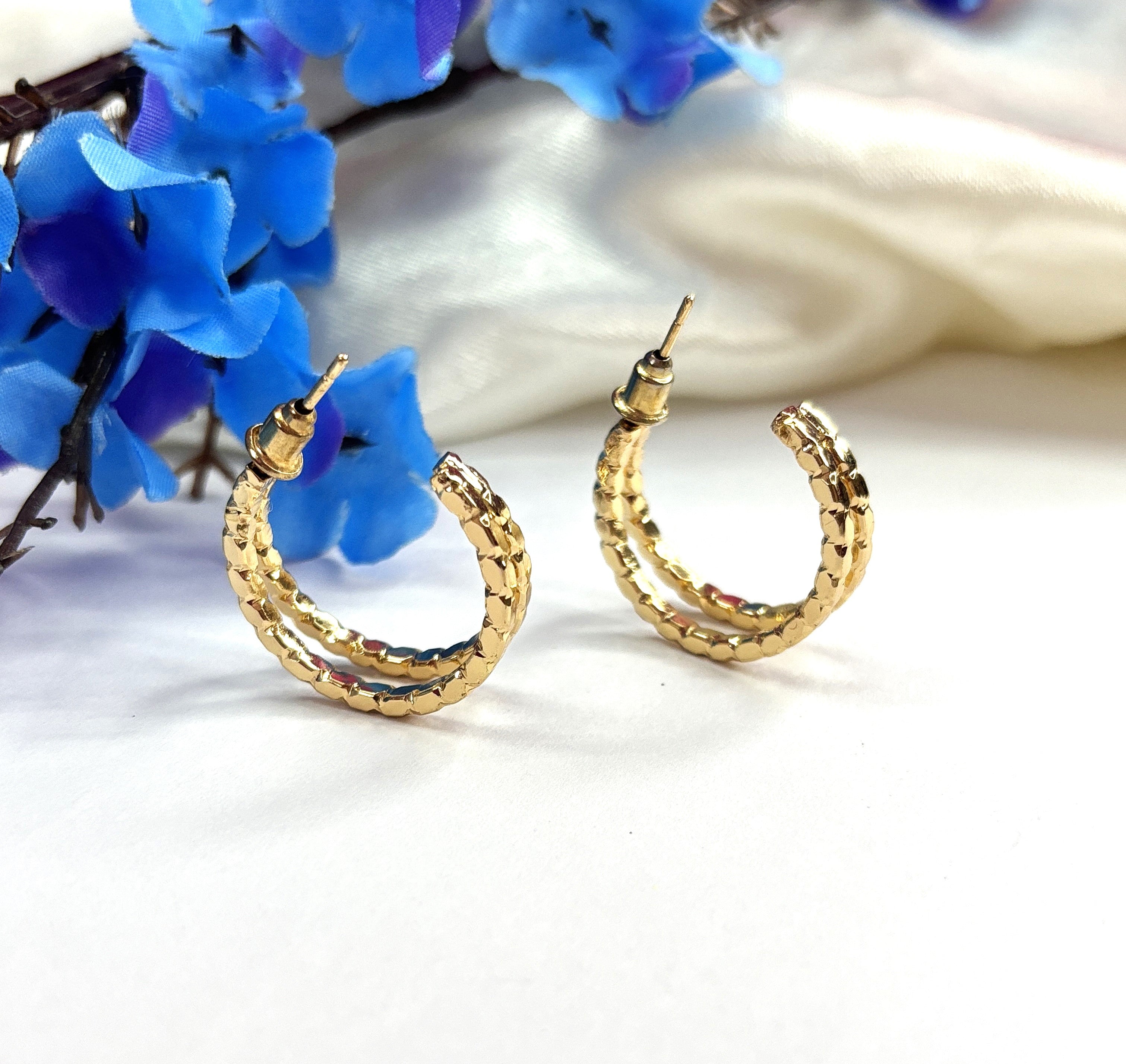 Golden Globe Minimalist Hoop Earrings