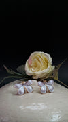 White Butterfly Enamel Stud Earrings
