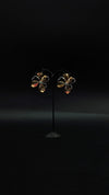 Golden Flower Stud Earrings