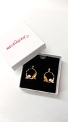 Mermaid Hoop Pink Ocean Inspired Earrings