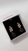 Rose gold drop earrings