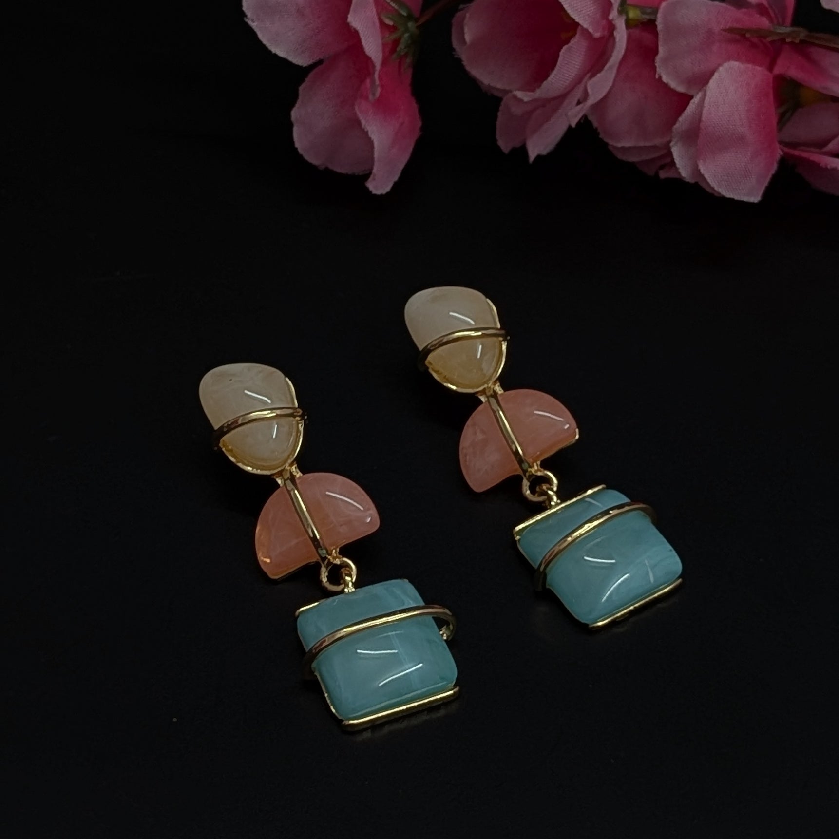 Ocean Blush Drop Earrings