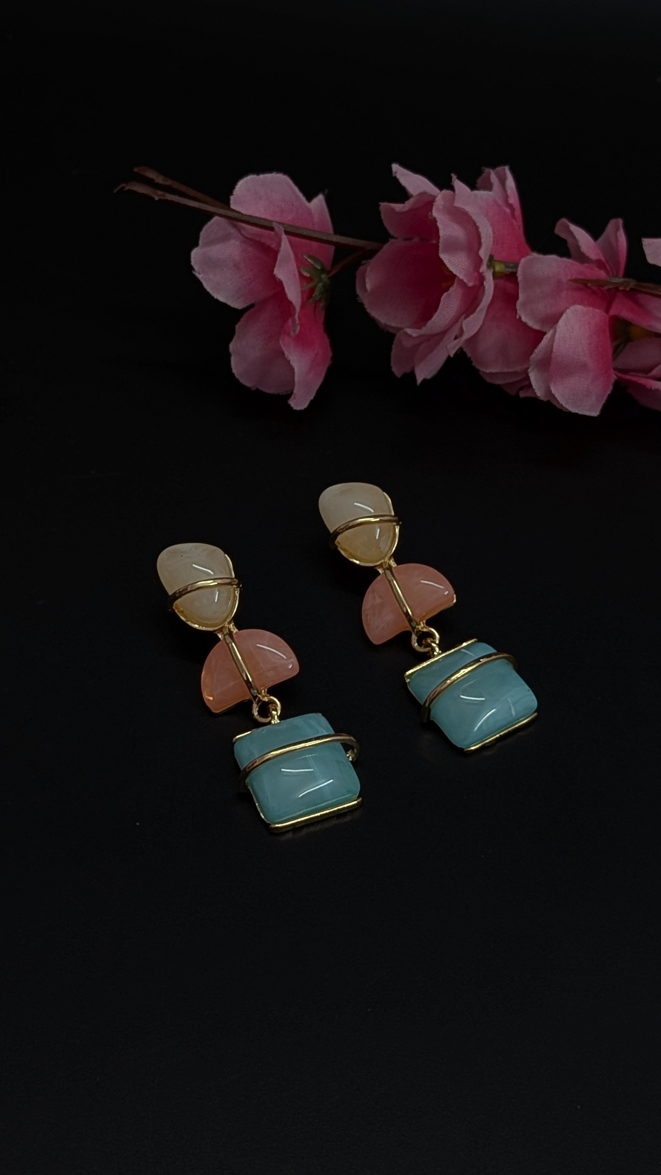 Ocean Blush Drop Earrings