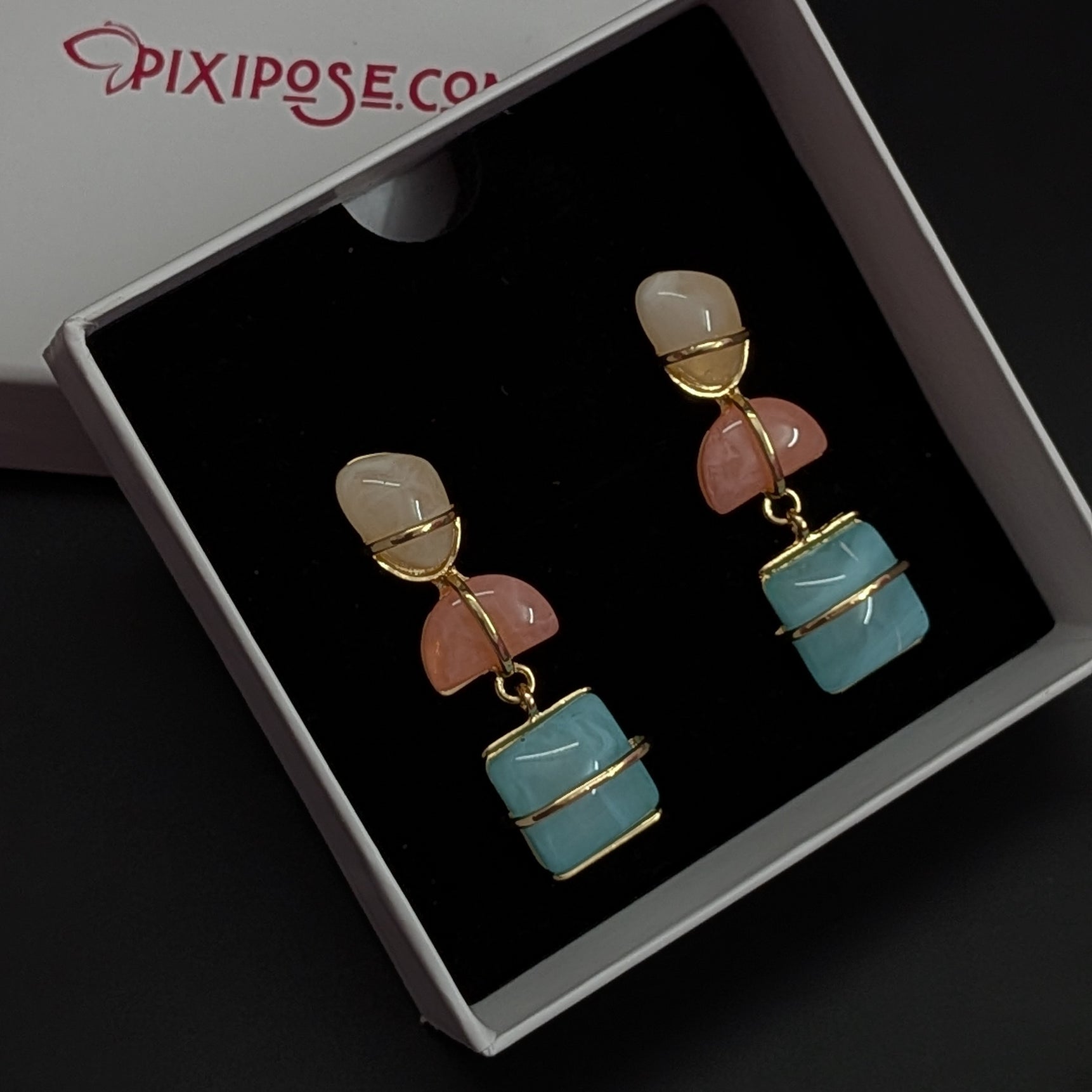 Ocean Blush Drop Earrings
