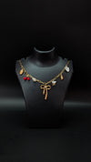 Golden Bow Pendant Charm Necklace