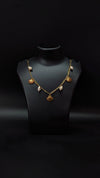 Gold Shell Pearl Charm Necklace