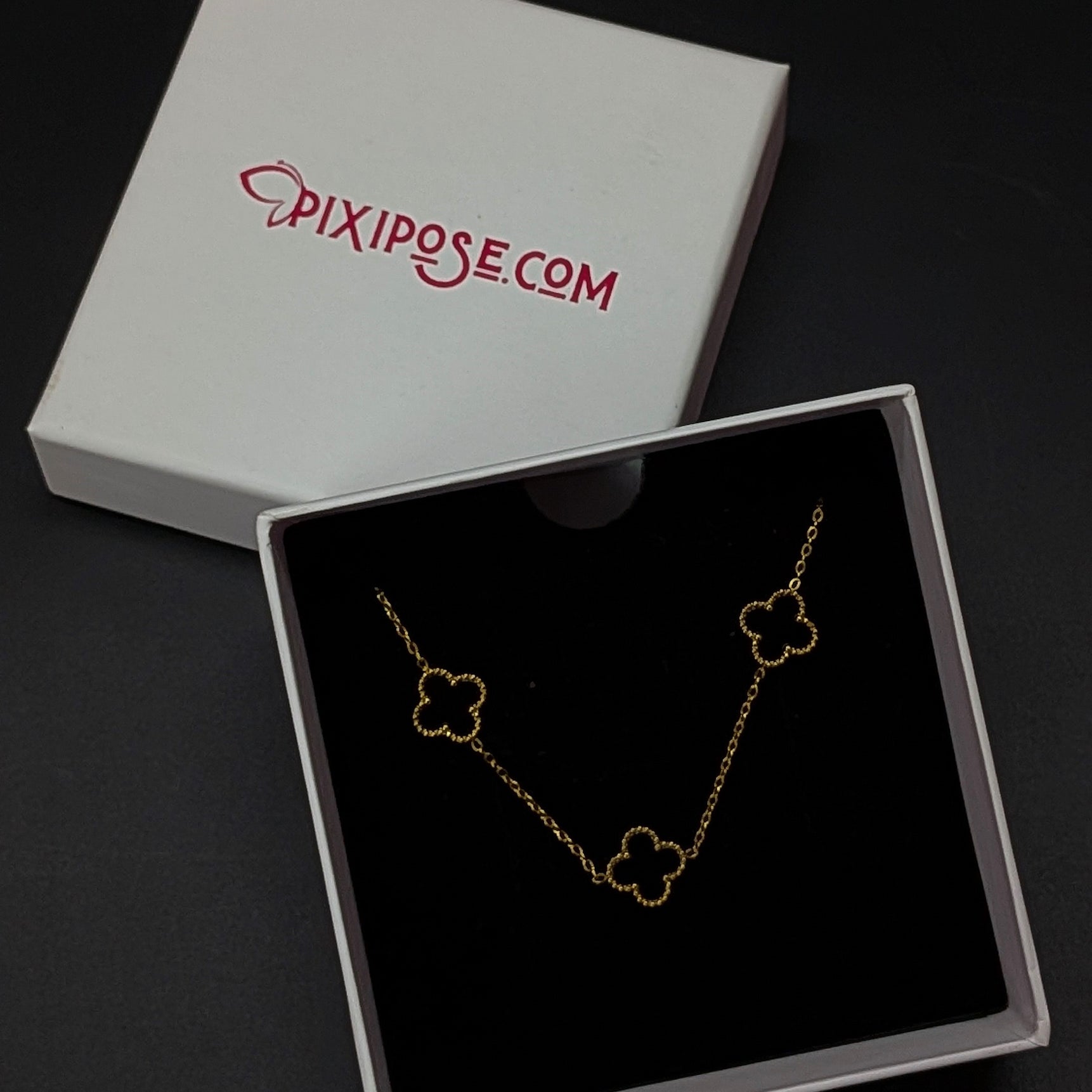 Black Clover Minimal Lucky Charm Necklace