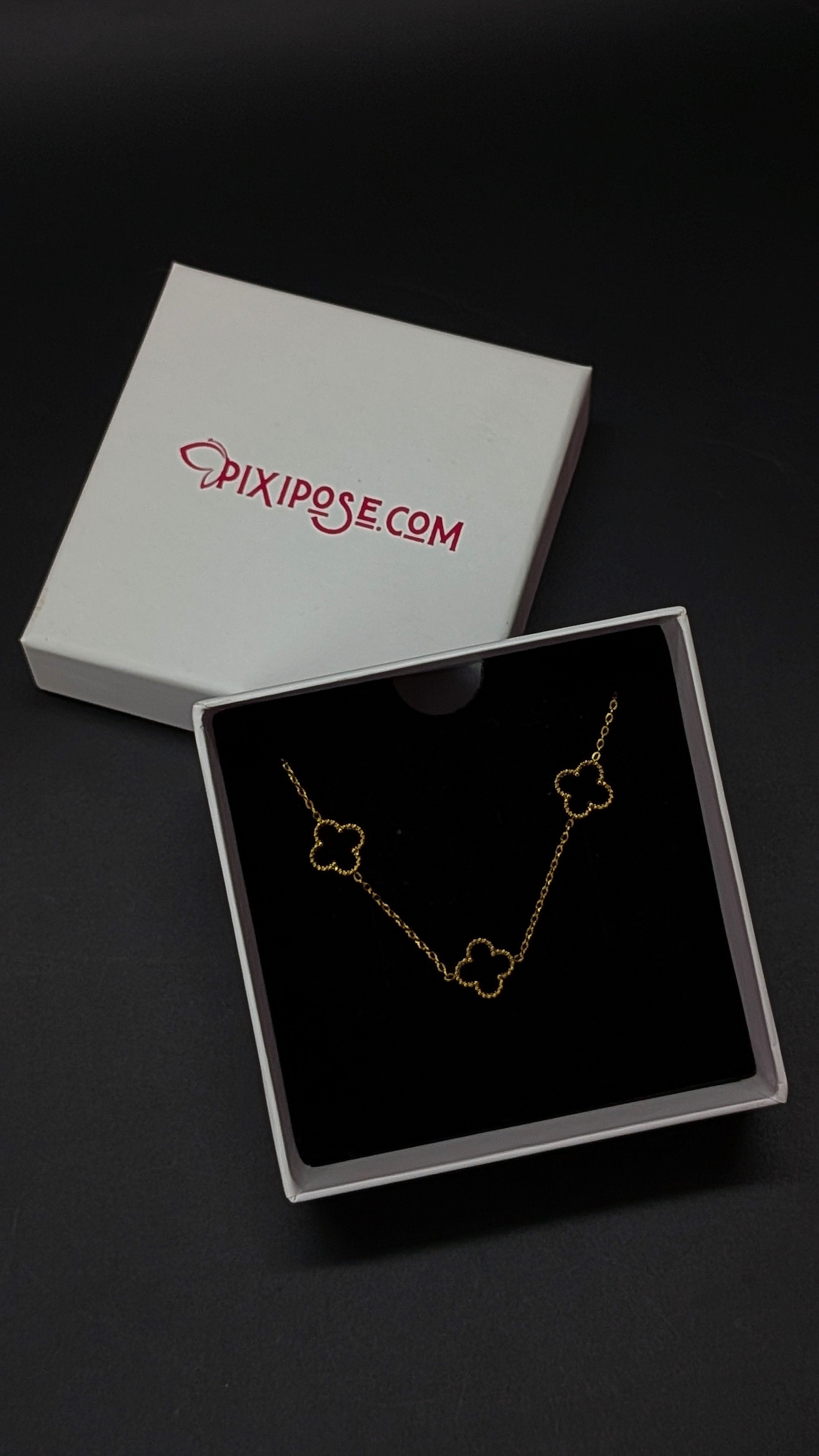 Black Clover Minimal Lucky Charm Necklace