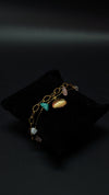 Gold Shell Boho Beach Stone Bracelet