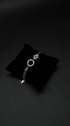 Silver Hamsa Evil Eye Protection Charm Bracelet