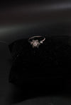 Silver Crystal Snowflake Spin Ring