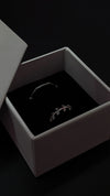 Minimal Silver Adjustable Couple Rings