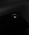 Silver Dolphin Ring with Crystal Accent