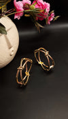 Golden Knot Cuff Bracelet – Bold Minimalist Statement