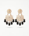 Long Designer Beads Chand Bali Earrings – Festive Ethnic Glam for Women
