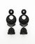 Black Jhumka Earrings for Women – Traditional Stud Danglers
