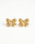 Golden Bow Stud Earrings