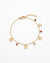 Gold Butterfly Enamel Adjustable Chain Charm Bracelet