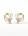 Brilliant Diamond Butterfly Stud Earrings