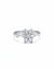 Adjustable Silver Crystal Snowflake Rotating Ring