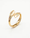 Golden Flame Cuff Bracelet – Bold Sculpted Statement