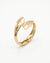 Golden Flame Cuff Bracelet – Bold Sculpted Statement