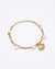 Gold Ocean Shell Heart Charm Bracelet