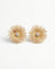 Golden Bloom Floral Stud Earrings