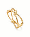 Golden Knot Cuff Bracelet – Bold Minimalist Statement