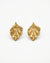 Golden Leaf Stud Earrings – Elegant Nature-Inspired Jewelry