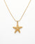 Golden Starfish Pendant Necklace – Coastal Charm Jewelry