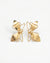Gold butterfly wings earrings