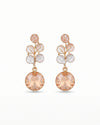 Rose gold drop earrings