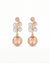 Rose gold drop earrings