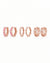 Rosegold Bobby Hoops Combo Set