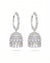Silver-Plated Jhumka Hoop Earrings – Sparkling Party Wear