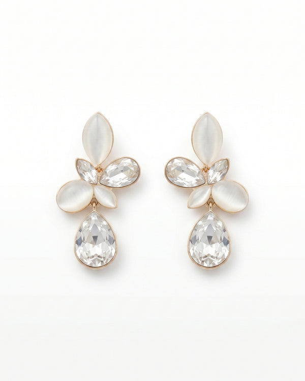 Champagne Crystal Elegant Drop Design Dangler