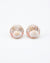 Pink Ocean-Inspired Seashell Stud Earrings with Pearl & Starfish